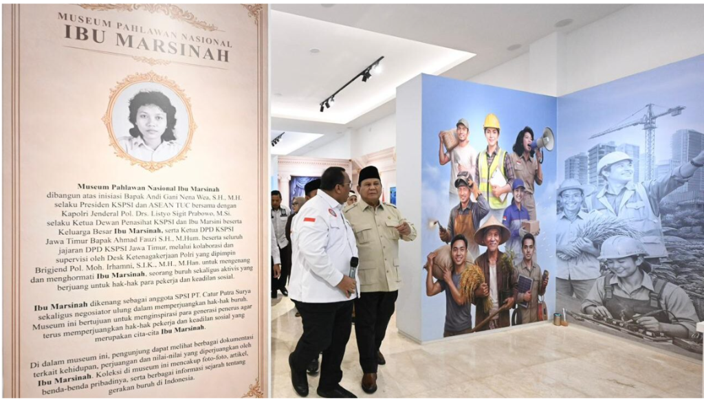 Presiden Prabowo Resmikan Museum Ibu Marsinah di Nganjuk, Simbol Penghormatan bagi Perjuangan Buruh
