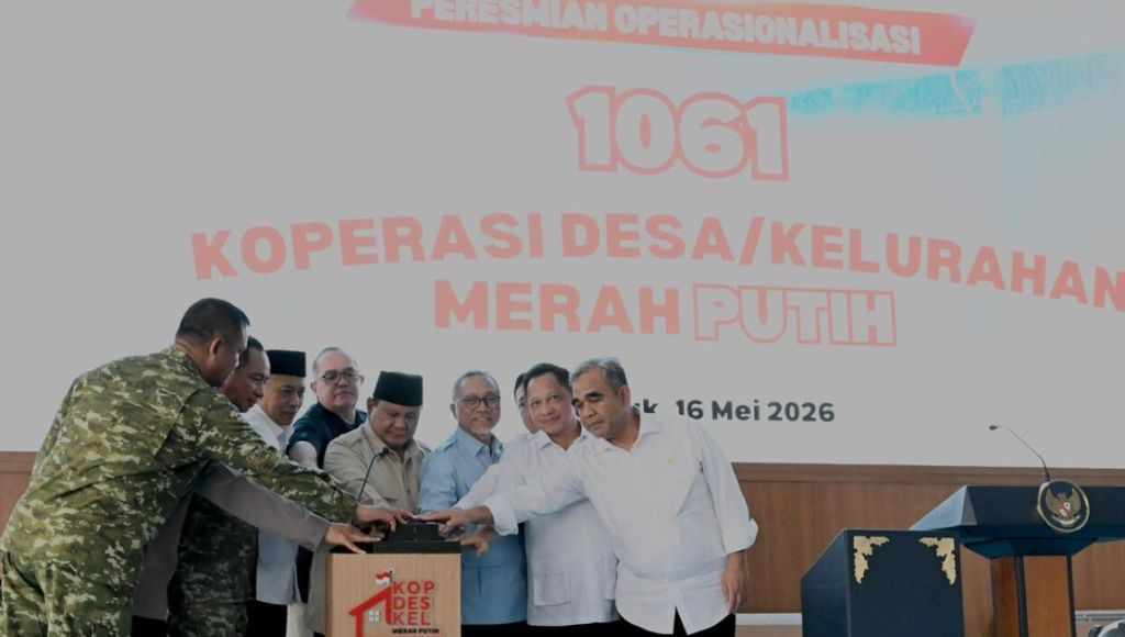 Resmikan 1.061 Koperasi, Prabowo: Desa Kini Punya Kekuatan Sendiri