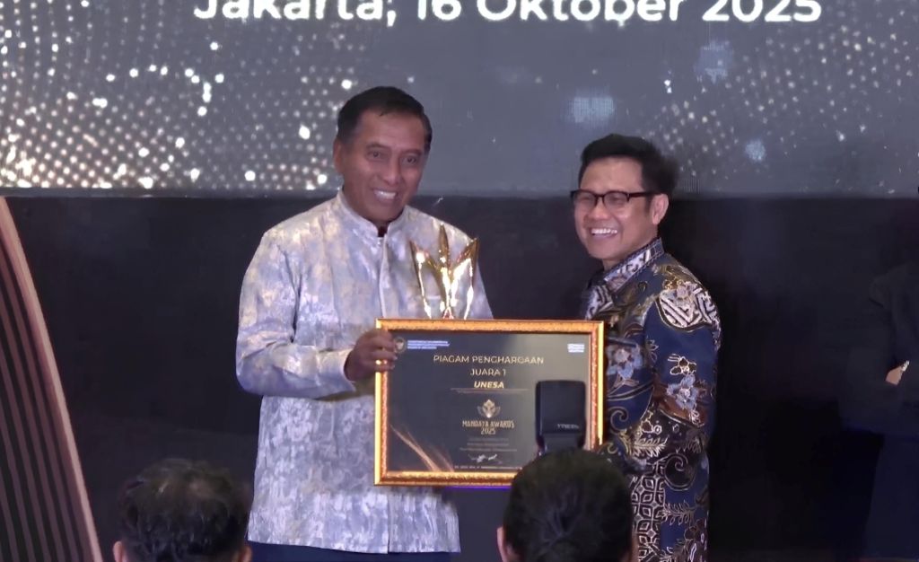 Gerakan Pemberdayaan Unesa Sabet Juara 1 Nasional Mandaya Awards 2025 Kemenko PM RI