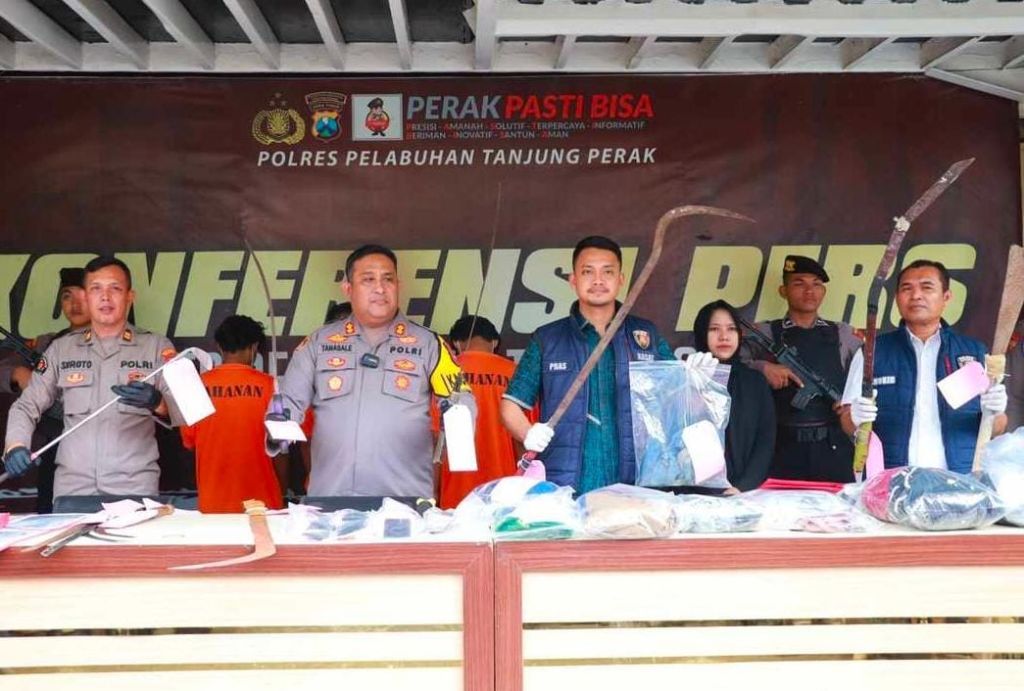 Polres Pelabuhan Tanjung Perak ungkap kasus remaja tewas akibat tawuran