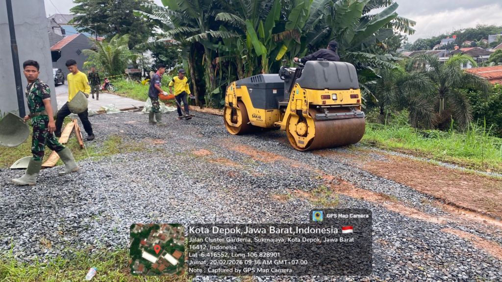 H+10 TMMD 2026, Pengerasan Jalan di Tirtajaya Telah Capai 48 Persen