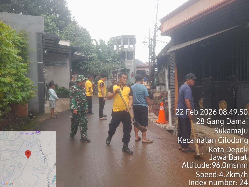 Masuk Hari ke-12, Satgas TMMD Kebutan Drainase di Bojong Lio