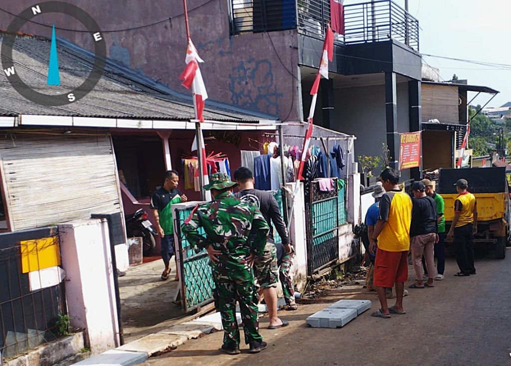 Cuaca Cerah, Progres Melesat: TMMD Kebbut Drainase di Cilodong