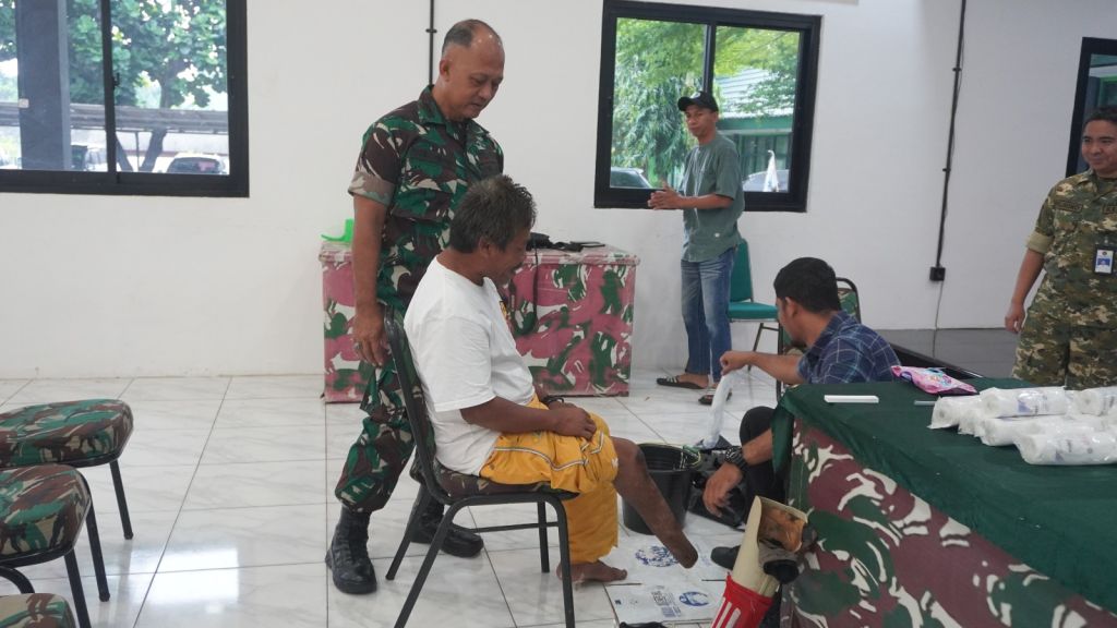 Kodim 0508/Depok Fasilitasi Pengukuran Kaki Palsu, Harapan Baru bagi Penyandang Disabilitas
