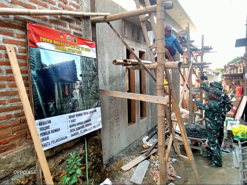Satgas TMMD Pati Kebut Renovasi RTLH, Warga Terharu Rumah Rapuh Kini Jadi Layak Huni