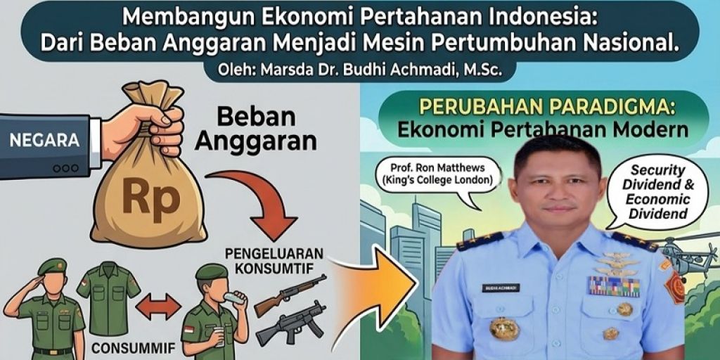 Marsda TNI Budhi Achmadi: Ekonomi Pertahanan Harus Jadi Mesin Pertumbuhan Nasional